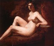 William Etty Reclining Femal Nude with Her Arm on a ledge Sweden oil painting artist